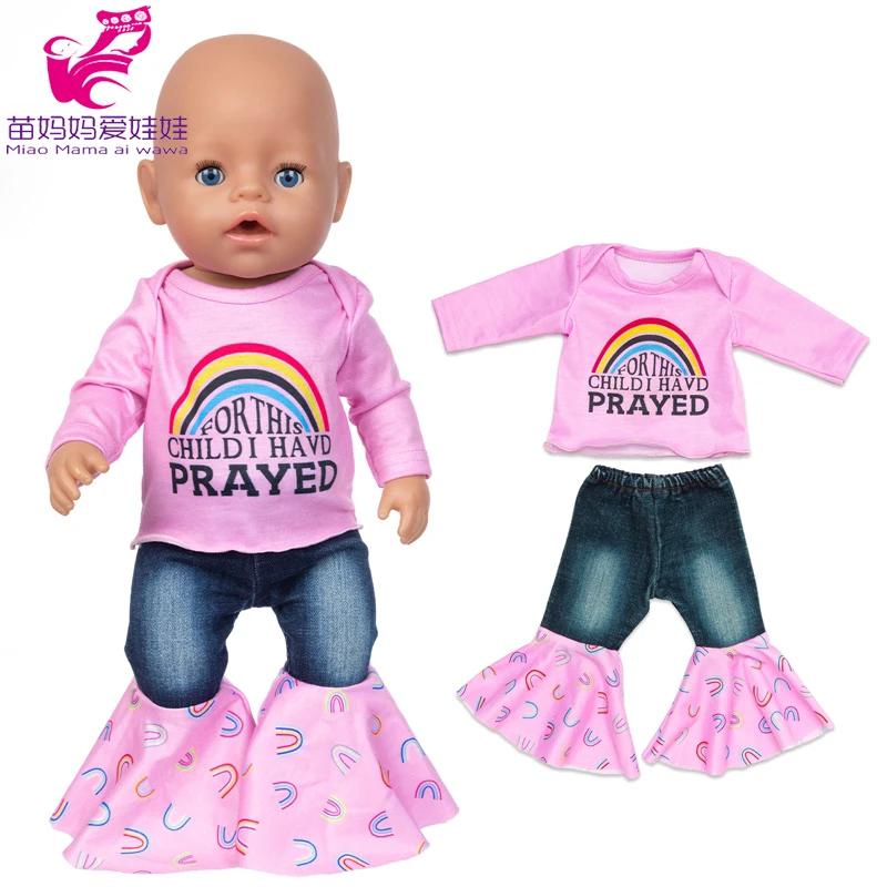 Oblečení pro panenku novorozence Zimní péřový kabát Kalhoty 18palcové oblečení pro americkou panenku Bunda Zimní oblek
