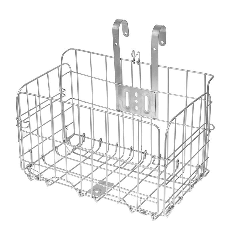 Mountain Bike Folding Storage Basket Bike Basket Front And Rear Hanging Thin Side Trailer Basket Bike Accessories Bike Basket серебряный