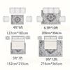 Cat Splicing Pattern Washable Carpet Abstract Style Imitation Cashmere Velvet Anti Slip Backing Living Room Bedroom Bedside Home