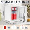 Mini réfrigérateur - NETTLIFE - 6 L - 12 V/230 V - Fonctionnement silencieux - Miroir &amp; éclairage LED
