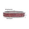 Women's Luxury Big Bracelet Natural Red Garnet Black Spinel Sky Blue Topaz Real Gemstones 925 Sterling Silver Fine Jewelry