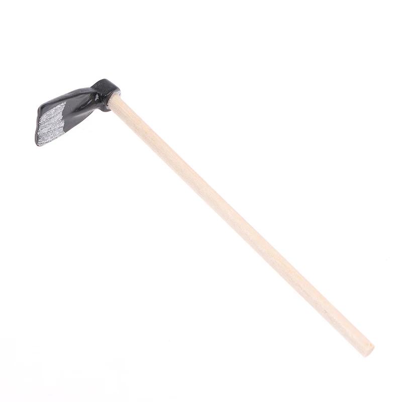 1/12 Dollhouse Miniature Simulation Hoe Farm Axe Spade Shovel Hoe Rake Watering Pot Hammer Farm Gardening Tools Accessories Set