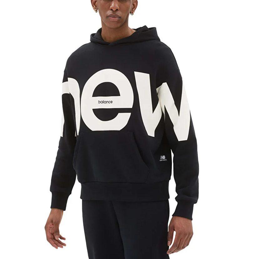 New Balance Sweatshirts Unisex Black Hooded