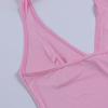 Kobiety Halter Camisole Damski podkoszulek z dekoltem w kształcie litery V Seksowne czołgi Obcisły gorset bez pleców Femme Topy