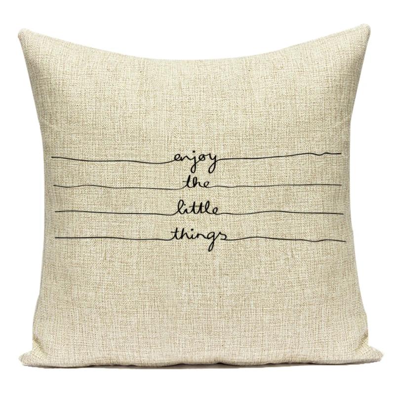 Modern Home Decoration Letter Home Sweet Home Decorative Pillows Case Polyester Cushion Cover For Living Room Capa Almofadas