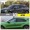Gloss Black Pillar Post For Porsche Macan 2014-22 6pcs Door Trim Molding Cover N