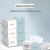 מגבות רחיצת פנים חד פעמיות מוגדלות לשימוש כפול לידיים ולפנים – רכות, מוגדלות, לבנות טהור, יבשות ורטובות