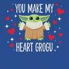 Star Wars: The Mandalorian Unisex Adult You Make My Heart Grogu Sweatshirt