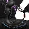 Dual motor Male Vibrator Double Ring Anal Plug Vibrator Silicone Men Prostate Stimulation Toy for Beginners Male Couple