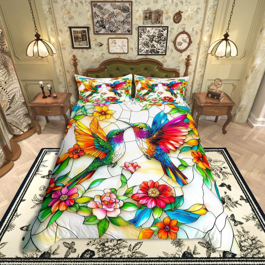 

Homewish Retro Butterfly Duvet Cover SetRustic Flower Sunflower Comforter Cover SetModern Aesthetic Art Bed Set For Girls EU Single(135*200cm)3pcs