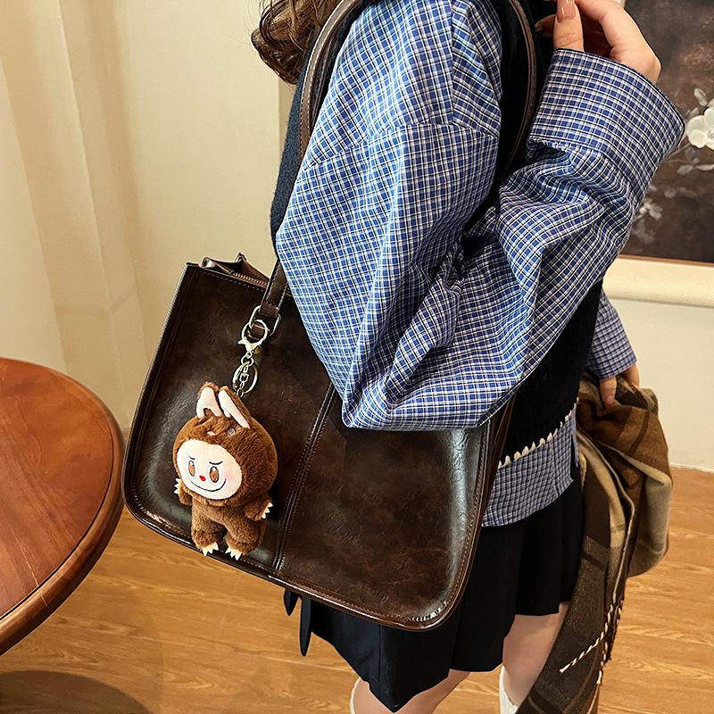 Large capacity bag women's 2025 new trendy fashion shoulder tote bag versatile niche casual portable