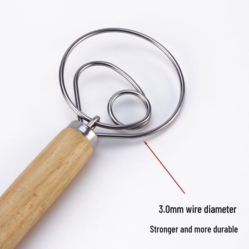 In-Stock Denmark Stainless Steel Dough Whisk