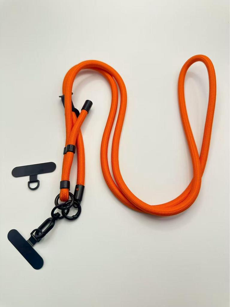 Macaron Thick Rope Phone Lanyard - Adjustable 7-8mm Climbing Gasket for Shoulder, Back, or Neck