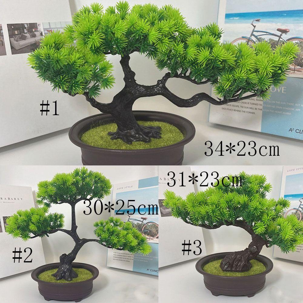 Plastic Artificial Pine Plants Bonsai Realistic Artificial Bonsai Plants Garden