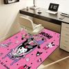 1pc Sanrio Kuromi Mermaid Printed Office Carpet Rectangle Rug Under The Table,Perfect Room Decor for Living Room, Bedroom, Kitchen, Non-slip Floor Mat