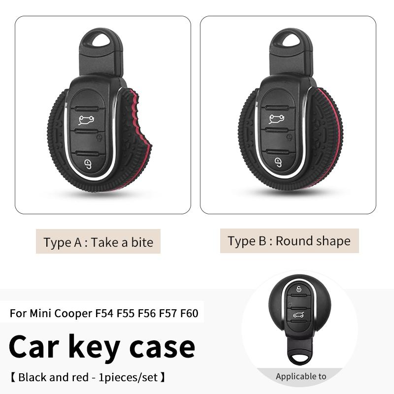 Car Key Case Shell Keychain Decorative For Mini Cooper F56 F55 F57 F54 F60 Countryman Auto Key Protection Car Accessories