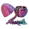 Fully Articulated Figurine with Egg, 3D Printed Home Decor Toy
