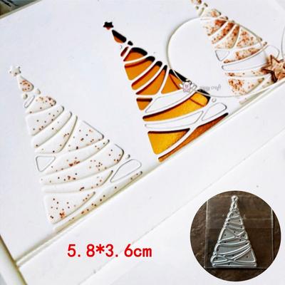 Stampo per fustellatura stella albero di Natale scrapbook carta artigianale coltello stampo lama punzone stencil stampi
