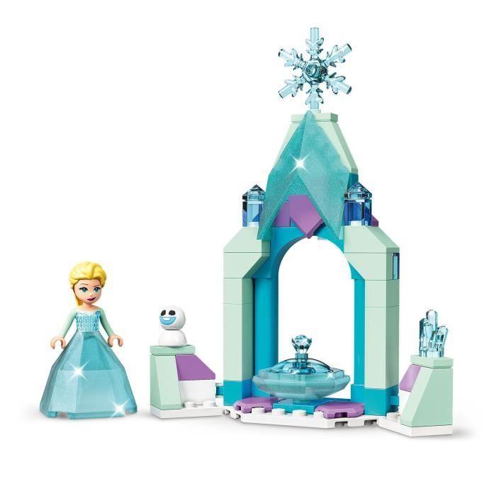 LEGO® 43199 Disney Elsas Schlossgarten, Bauspielzeug für Kinder, Mini-Puppe aus Die Eiskönigin 2 und Diamantkleid