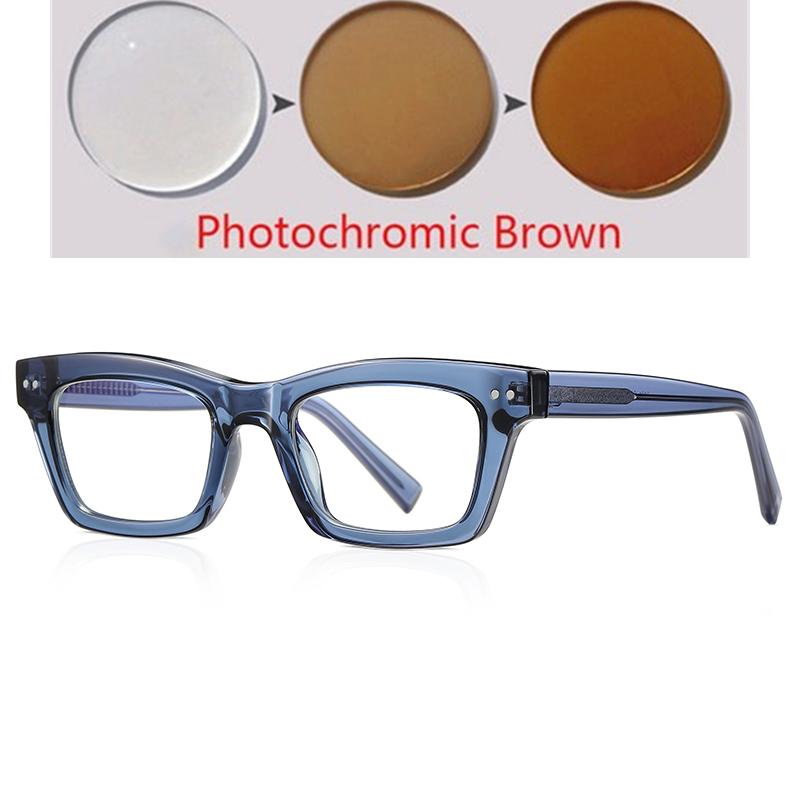 Thick Frame Square Myopia Glasses With Degree Women Men Anti Blue Rays Student Prescription Spectacles 0 -0.5 -0.75 To -6.0