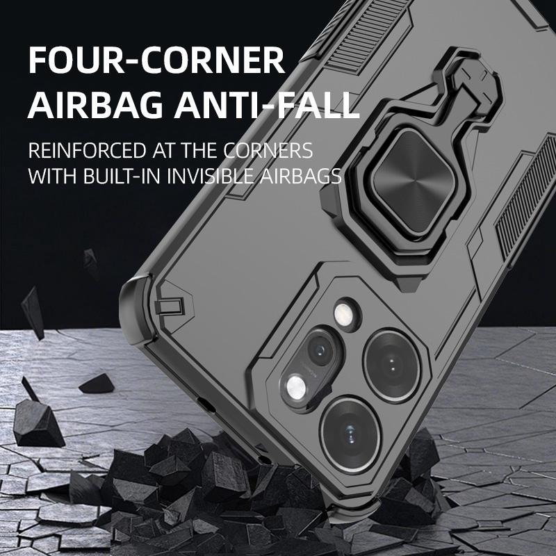 Armor Funda Für OPPO Reno 14 Reno14 Pro 5G Kameraobjektiv Armor Handyhülle Für Reno 14 Pro Auto Magnetische Halterung Ring Hülle