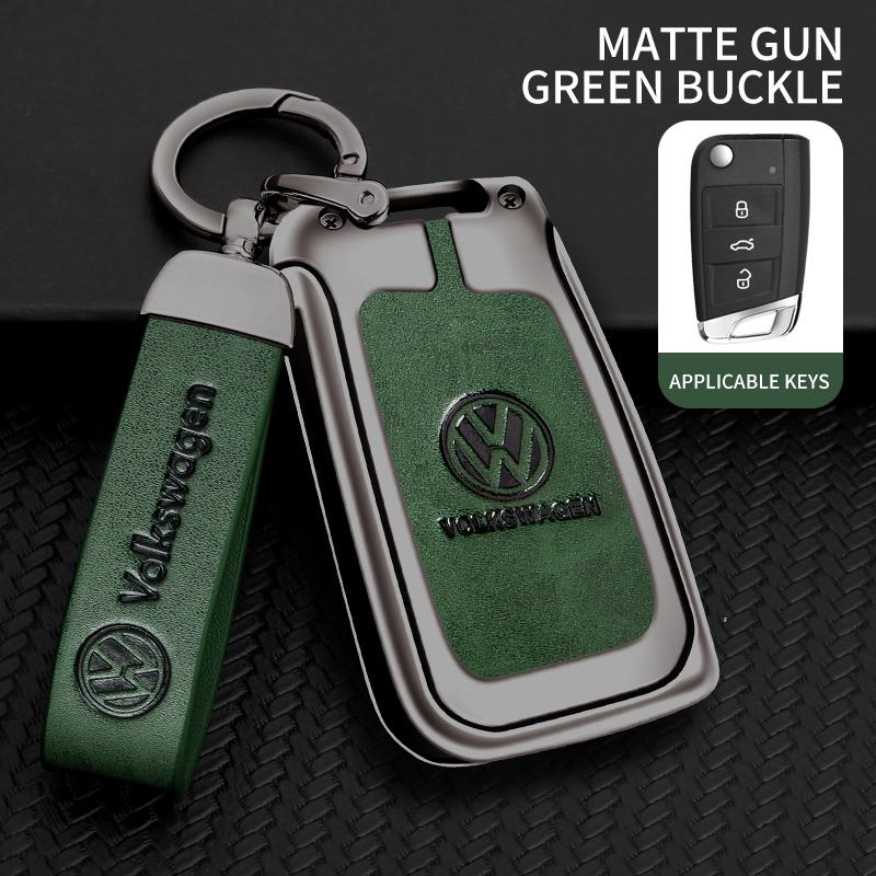 Dla Samochodu VOLKSWAGEN Etui na Kluczyk ze Stopu Cynku Pokrowiec Brelok do Kluczy Samochodowych Metalowa Obudowa Kluczy Dla VW Volkswagen VW Tiguan MK2 Golf 7 MK7 T-Cross T-