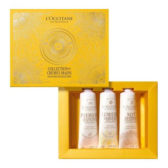 L OCCITANE Holiday Lights Hand Cream Trio Seasonal Hand Cream Set of 3 Gift Set Holiday Coffret Present Gift Popular for Men Women