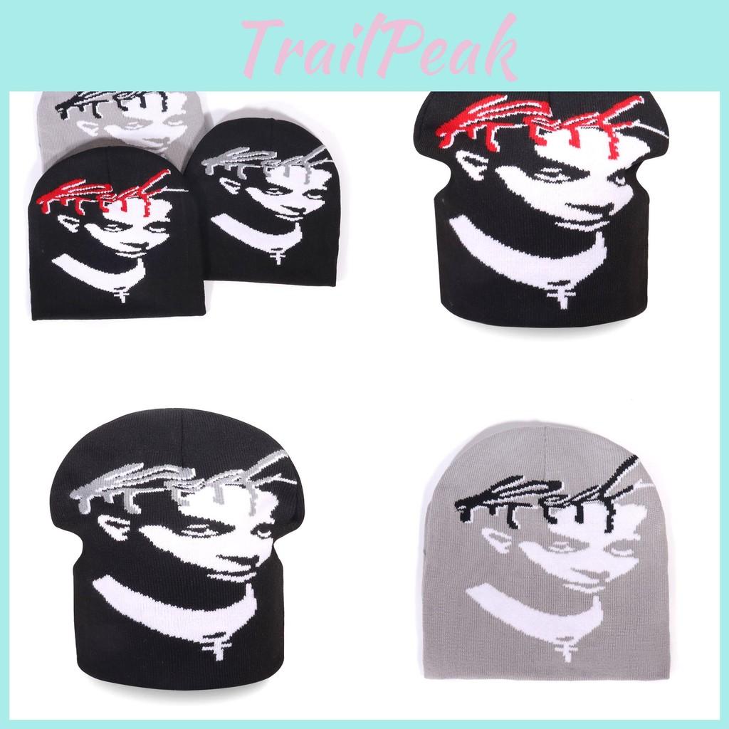 Figure Portraits Fashion And Letter Patterns Men Casual Knitted Hats Winter For