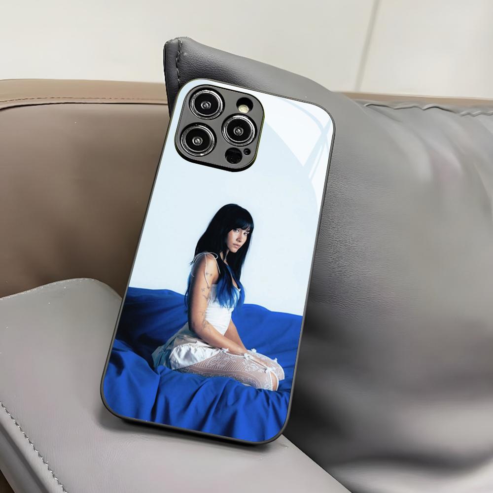 Singer A-Aitana Alpha Phone Case for Iphone 17 Air 16 15 14 12 11 13 Pro Max Mini X Xr Xs Puls Black Glass Cover