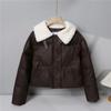 Short Style Small Lamb Wool Bread Coat Women's Winter New Casual Loose Cotton Coat Cotton Jacket