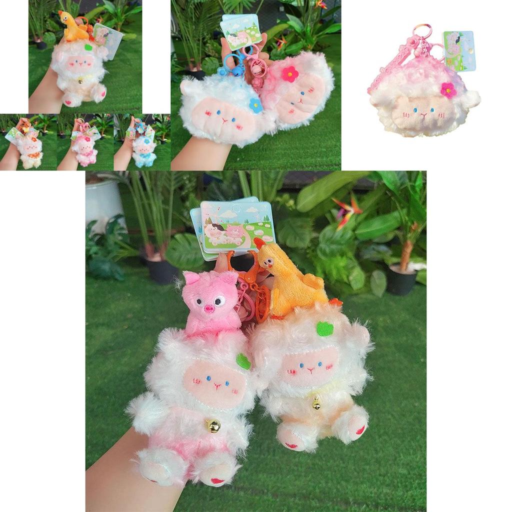 Adorable Plush Sheep Keychain Soft Cartoon Keyring Perfect For All Occasions