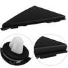 Car Rearview Mirror Triangle Panel Cover for Hyundai Kona 2018 2019 2020 2021 2022 2023 86190-J9000 86180-J9000 Unpainted Black