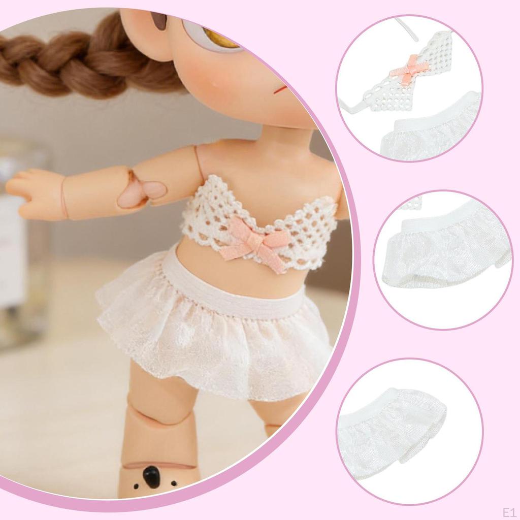 Doll Clothes for 1/8 BJD Dress up Mini Clothing Photo Props Cute DIY Stylish Make Your Own Dolls