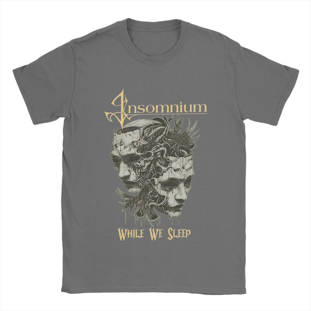 Herren T-Shirt Insomnium While We Sleep Humor Reine Baumwoll-Tees Kurzarm T-Shirt Rundhals Kleidung Große Größe