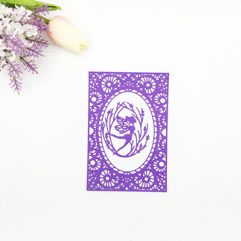 Girl Frame Metal Cutting Dies Stencils Die Cut for DIY Scrapbooking Album Paper Card Embossing