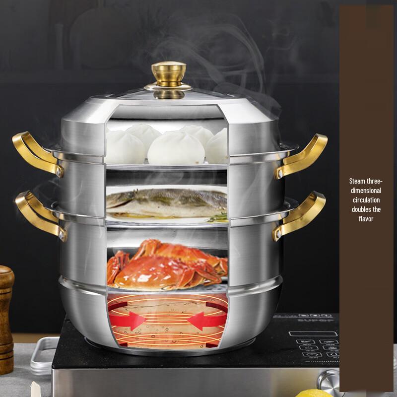 Lilang 316 Stainless Steel Multi-Layer Steamer Pot