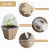 Nursery Seedling Pulp Cups with Lid,  Paper Flowerpots, Ventilated Seed Cultivation Cups for Planting and Propagating 