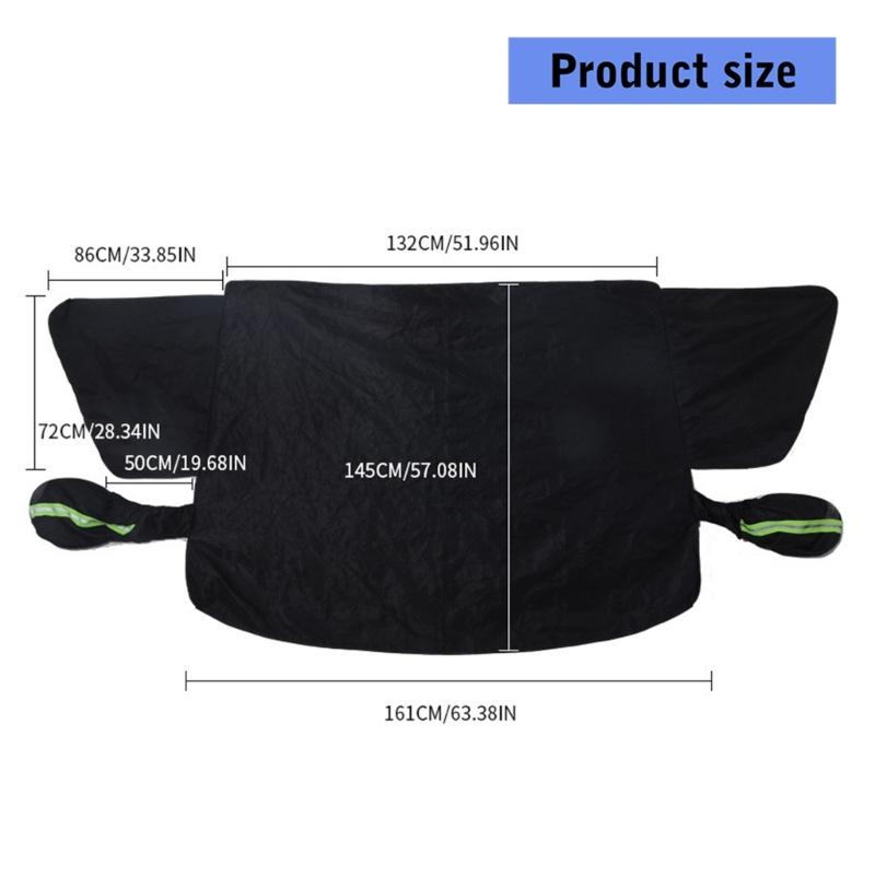 Ganzjahres-Autoscheibenabdeckung zum Blockieren von Schnee und Reflektieren von Sonne Große Abdeckung Schnelle Installation Design