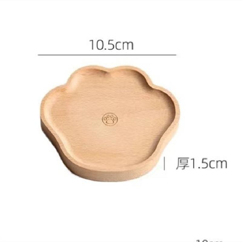 

Круглые деревянные подставки под чашки Маленький медвежонок для кофейных чашек, термоизоляция, противоскользящая подставка, натуральные кухонные аксессуары и для дома