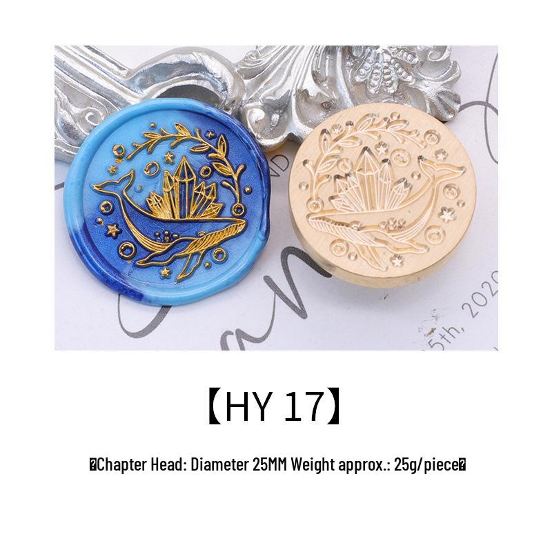 Ocean Series Wax Seal Stamp: Mermaid, Begonia, Whale