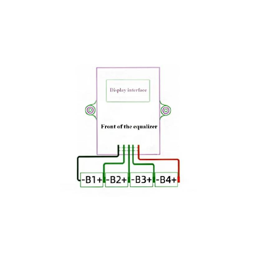 Aktiver Balancer 4S 6S mit Spannungsanzeige Lifepo4 Equalizer Lipo/LTO Batterie-Spannungstester
