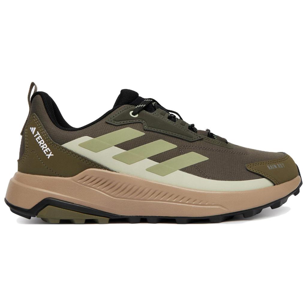 adidas Terrex Anylander Comfortable Fitting Waterproof Supportive Traction Hiking Shoes Men Hiking Shoes Dark-Gray Army-Green JR9087