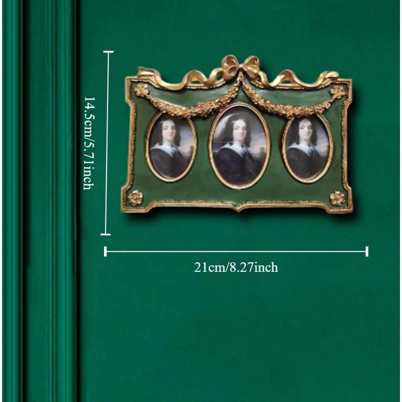 

1PC Antique Resin Photo Display European Hanging Creative Stage Decoration Photo Square Frame