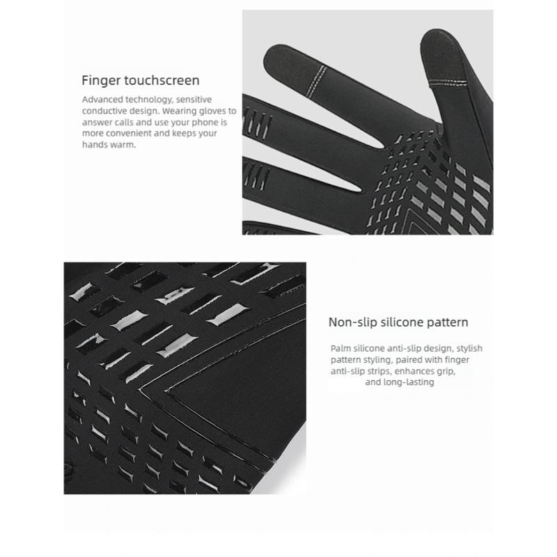Rechargeable USB Heated Gloves for Cold Weather Cycling Thermals Insulation Windproofed Design Touchscreens Fingers