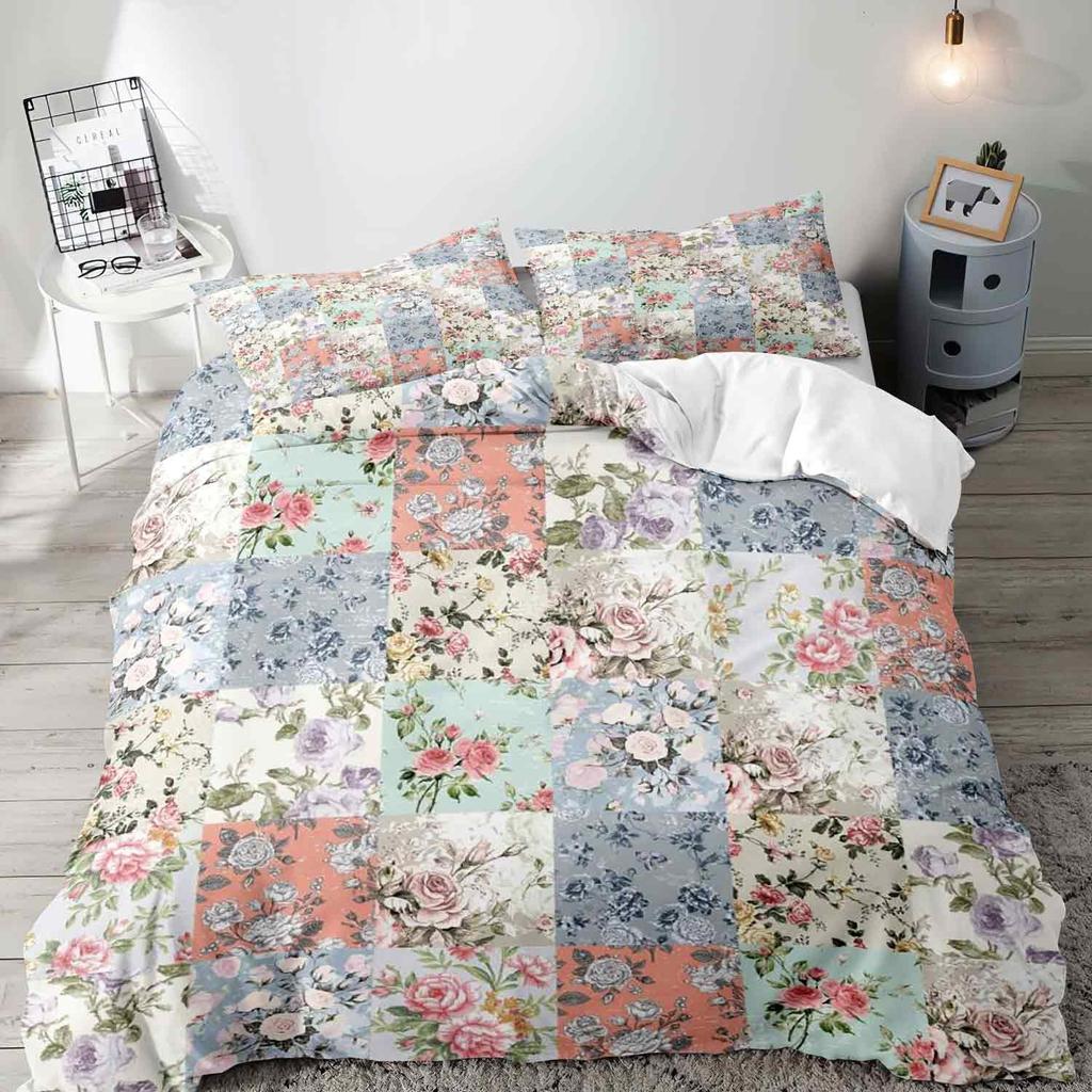 Peony Duvet Cover Sets For Girls Women Quilt Covers Lightweight Down Room Decor Queen Size 2 Pillowcase 1 Duvet Cover No Quilt