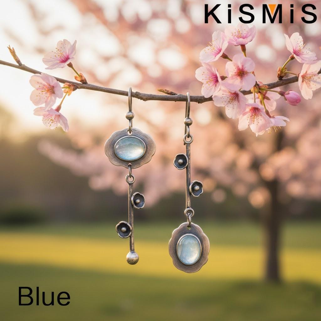 

Elegant Crystal Key Earrings for Women Simple Plum Pendant Design Fashion Jewelry Accessories 1Pair синий