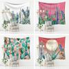 Cactus Series Tapestry: Polyester Landscape Wall Hanging