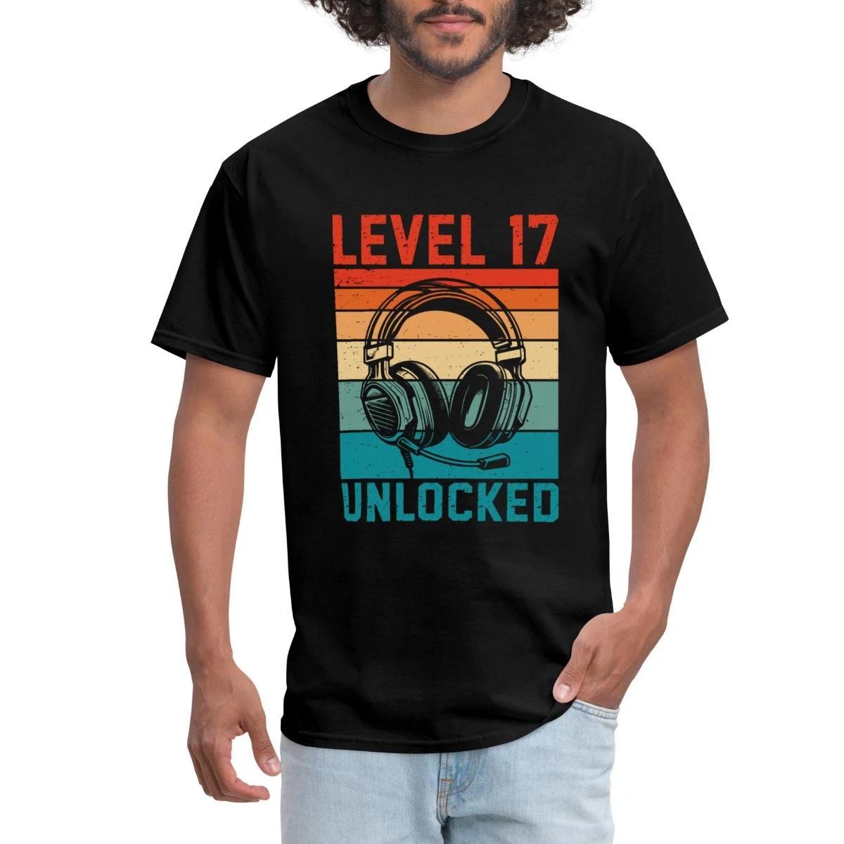 Level 17 Unlocked Gaming 17th Birthday Men s T-Shirt XXXXL