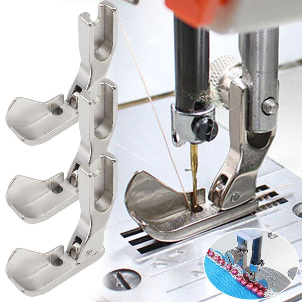 Stalen Parelmoer Drukvoet Duurzaam Parelmoer Beading Voet Nieuwe Naaimachine Voet Naaimachine