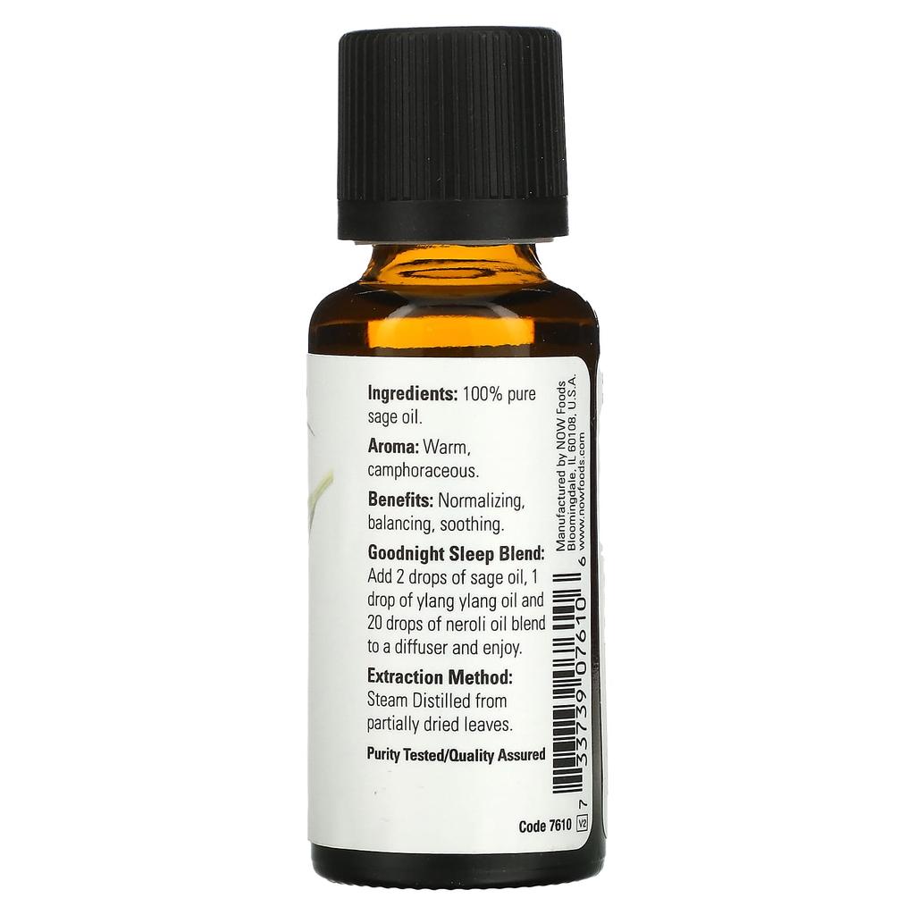 Essential Oil, Sage, 1 Fl Oz (30 Ml)
